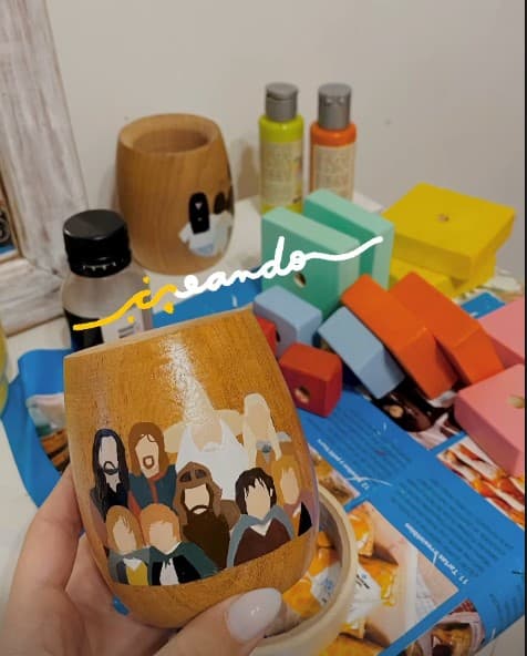 Mate personalizado artesanal - mate personalizado pintado a mano estilo Harry Potter diseño único - Diseño único pintado a mano mate personalizado pintado a mano estilo Harry Potter diseño único