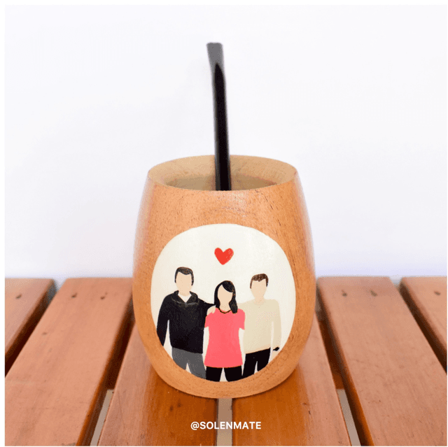 Mate personalizado artesanal - mate personalizado con nombre pintado a mano diseño sol artesanal - Diseño único pintado a mano mate personalizado con nombre pintado a mano diseño sol artesanal